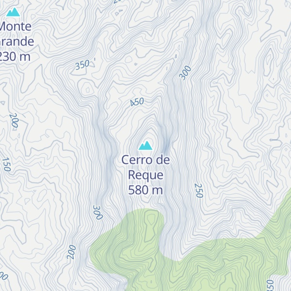 Map of Cerro de Reque