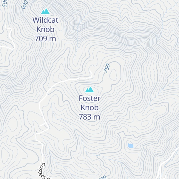 Map of Foster Knob