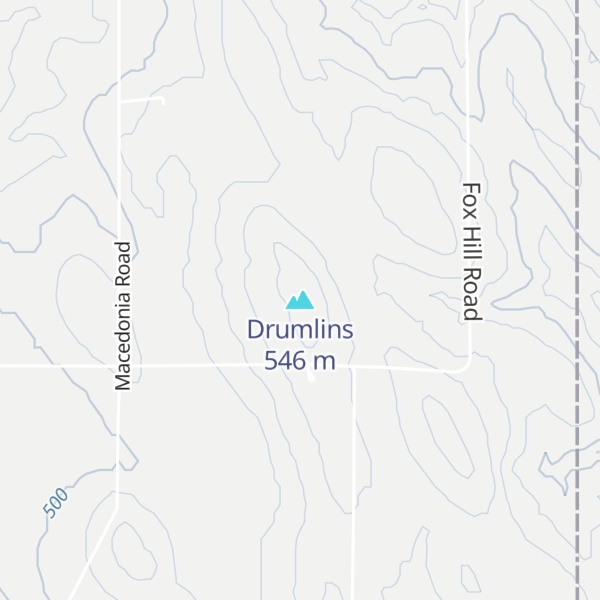 Map of Drumlins