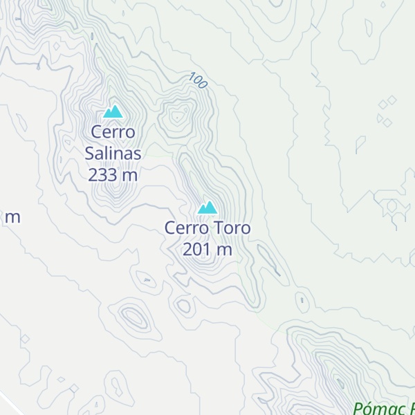 Map of Cerro Toro