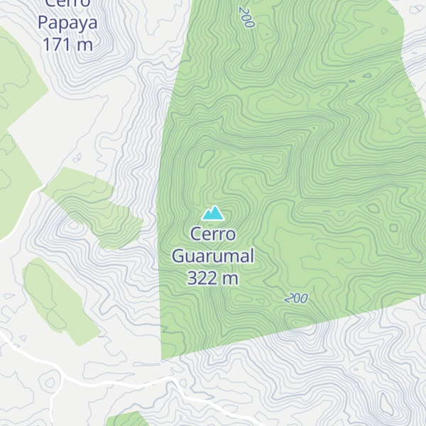 Map of Cerro Guarumal