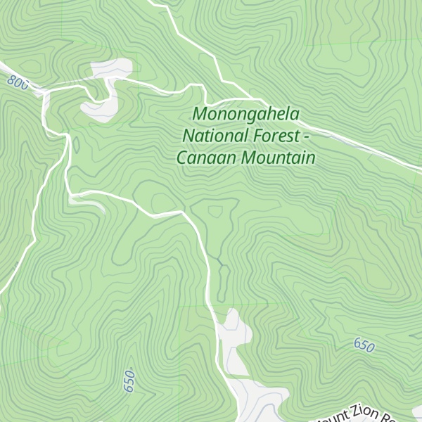 Map of Mount Zion Ridge