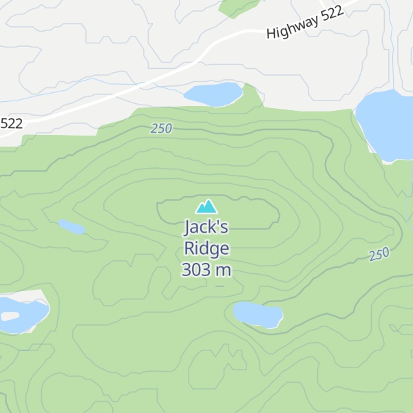 Map of Jack's Ridge