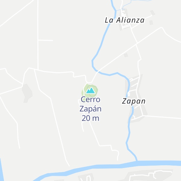 Map of Cerro Zapán