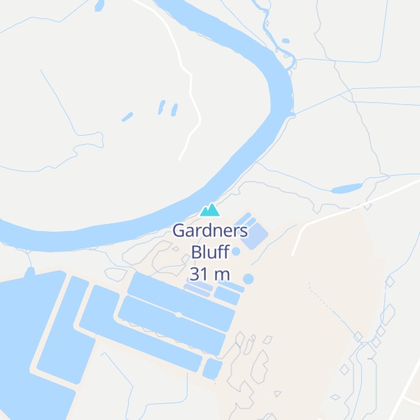 Map of Gardners Bluff