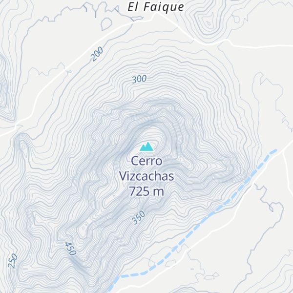 Map of Cerro Vizcachas