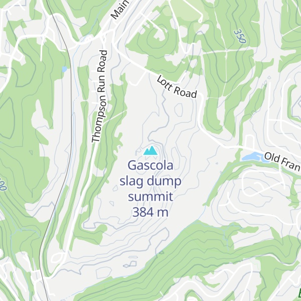 Map of Gascola slag dump summit