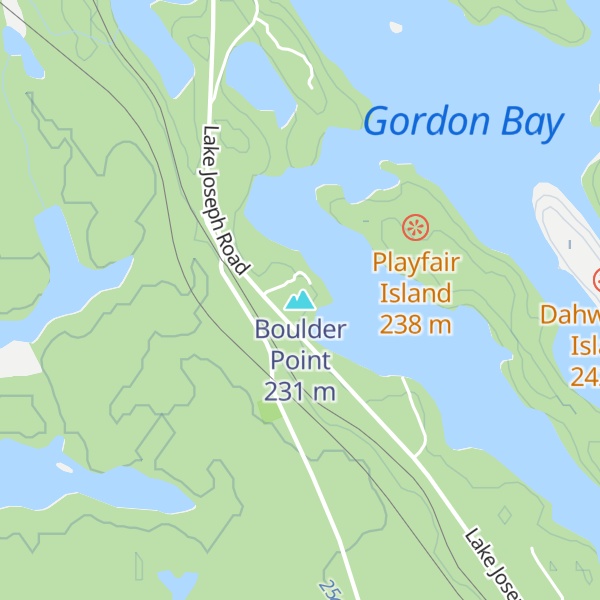 Map of Boulder Point