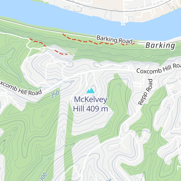 Map of McKelvey Hill