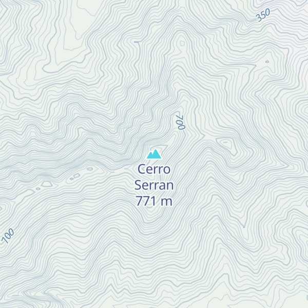 Map of Cerro Serran