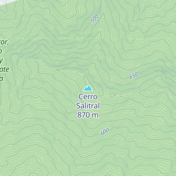Map of Cerro Salitral