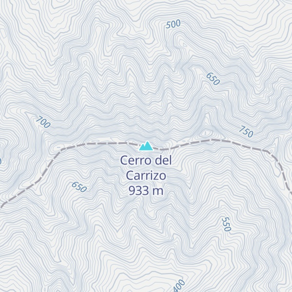 Map of Cerro del Carrizo