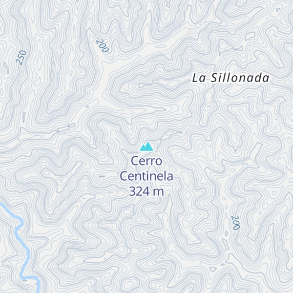 Map of Cerro Centinela