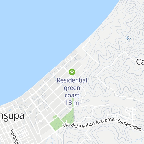 Map of Residential green coast