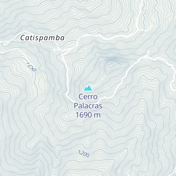 Map of Cerro Palacras