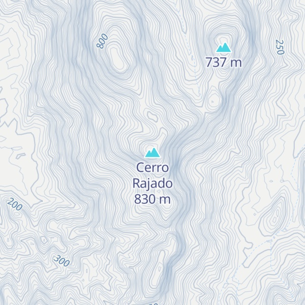 Map of Cerro Rajado