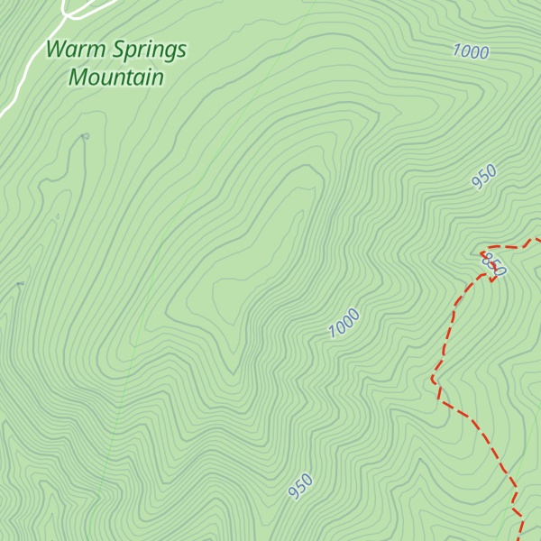 Map of Brushy Mountain