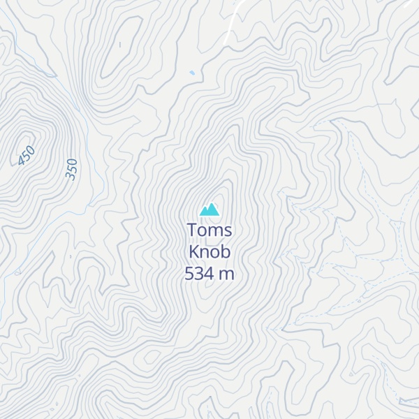 Map of Toms Knob