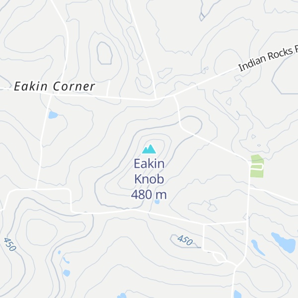 Map of Eakin Knob