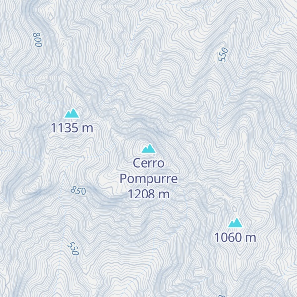 Map of Cerro Pompurre