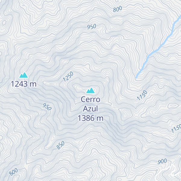 Map of Cerro Azul