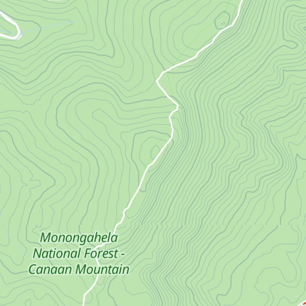 Map of Shavers Mountain