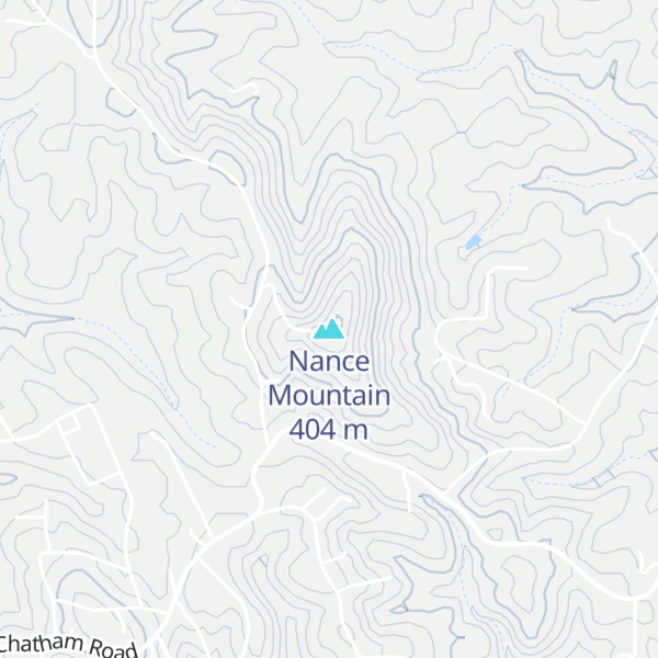 Map of Nance Mountain