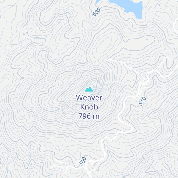 Map of Weaver Knob