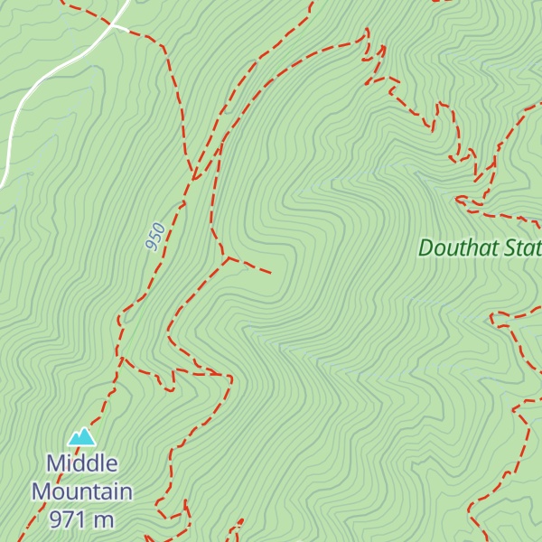 Map of Tuscarora Overlook