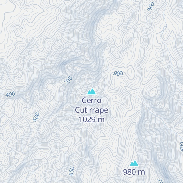 Map of Cerro Cutirrape