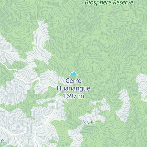 Map of Cerro Huanangue