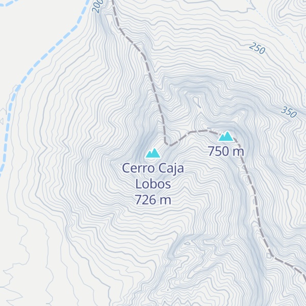 Map of Cerro Caja Lobos