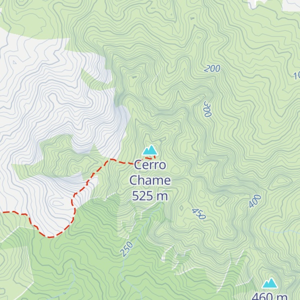 Map of Cerro Chame