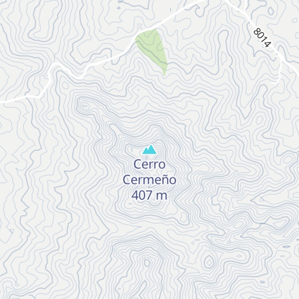 Map of Cerro Cermeño