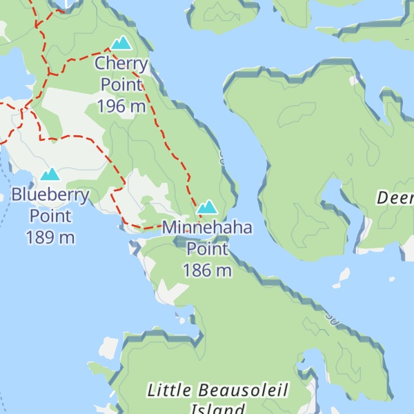 Map of Minnehaha Point