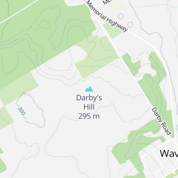 Map of Darby's Hill