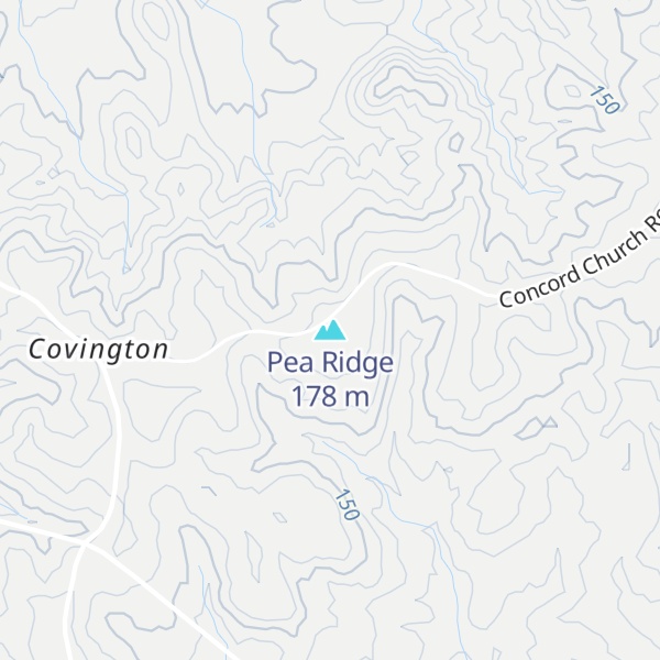 Map of Pea Ridge