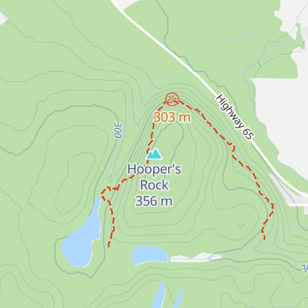 Map of Hooper's Rock