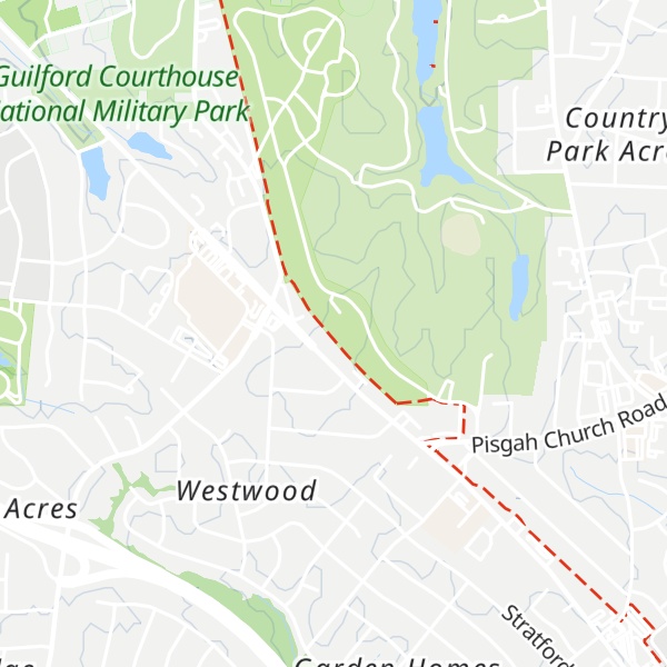 Map of Pisgah Hill