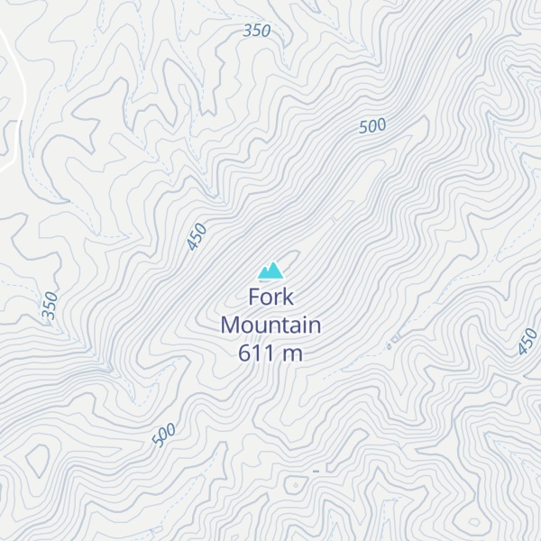 Map of Fork Mountain
