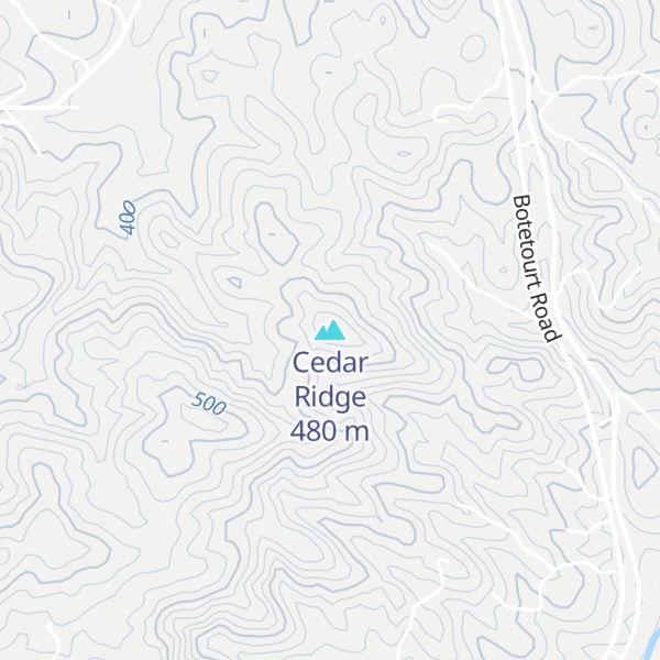 Map of Cedar Ridge