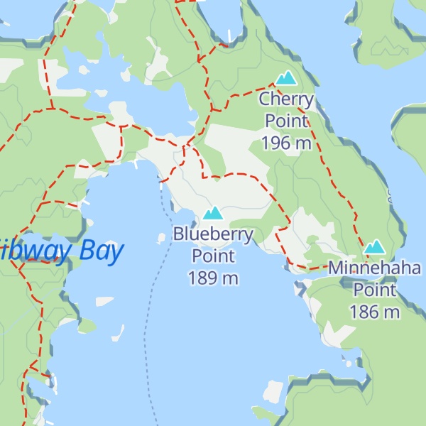 Map of Blueberry Point