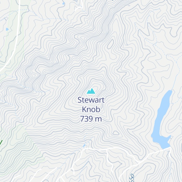 Map of Stewart Knob