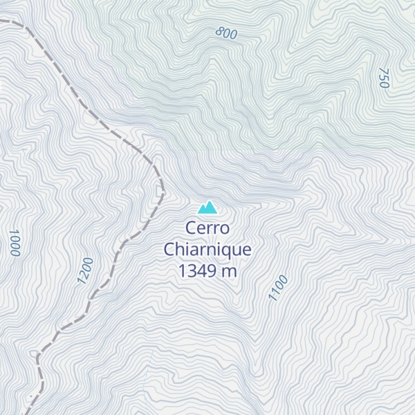 Map of Cerro Chiarnique