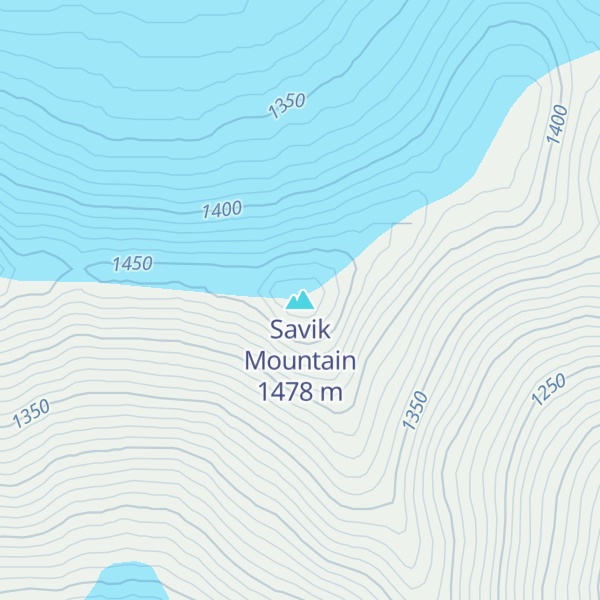 Map of Savik Mountain