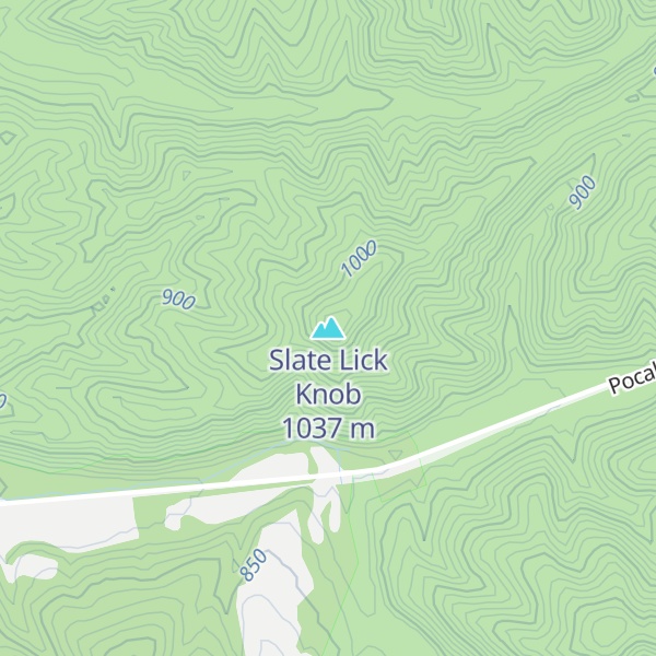 Map of Slate Lick Knob