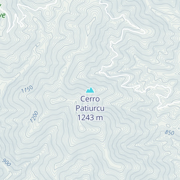 Map of Cerro Patiurcu