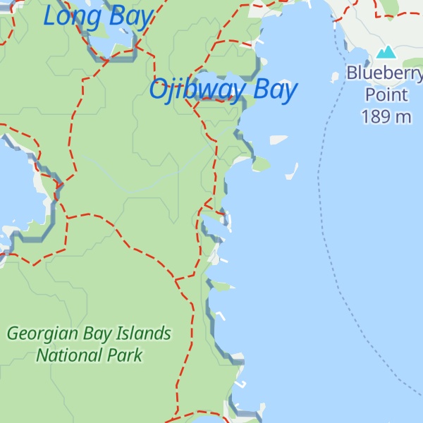 Map of Shore Dinner Point