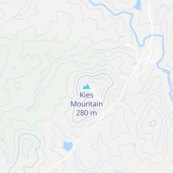 Map of Kies Mountain