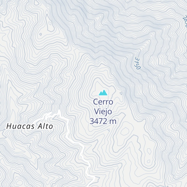 Map of Cerro Peña Colorada